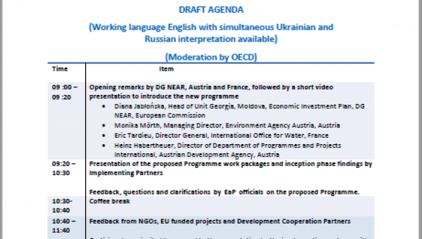 First Regional Action Group Meeting - Agenda
